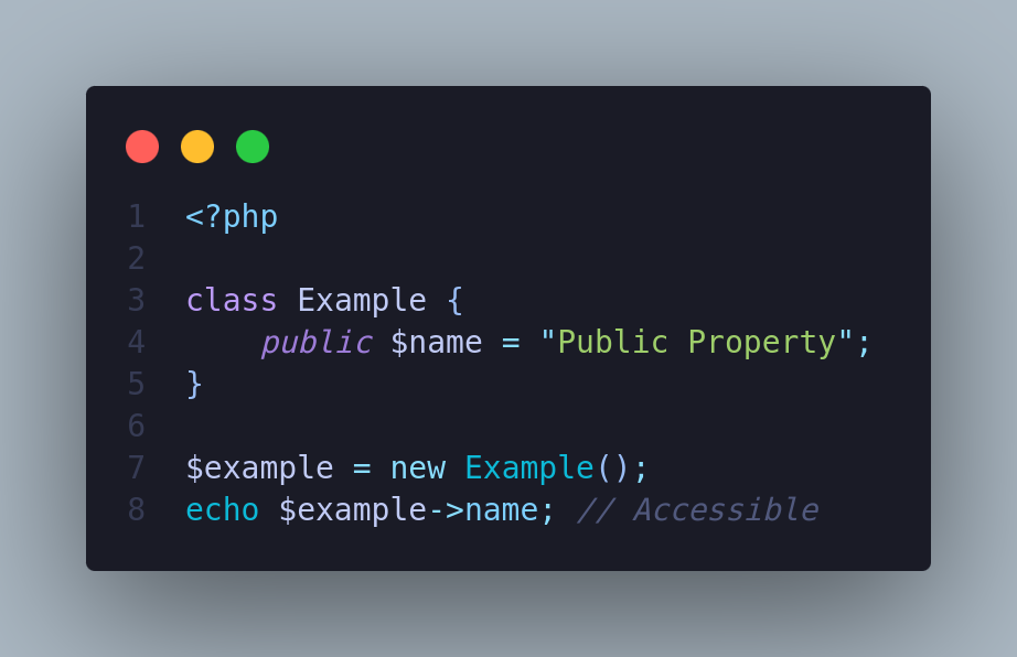PHP Access Modifiers